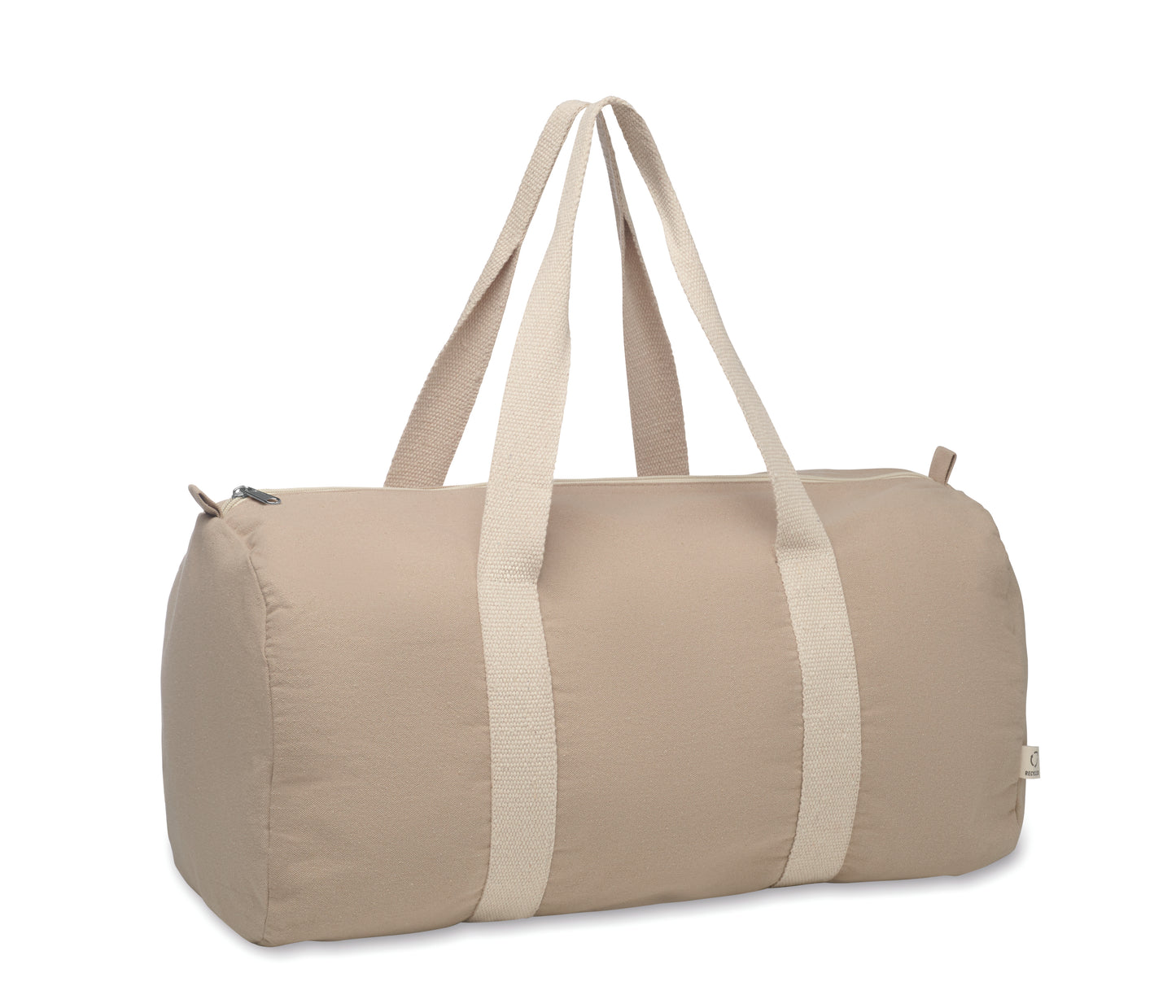 Sport- oder Reisetasche aus 320 g/m² (recycelte Baumwolle 80% und recycelter Polyester