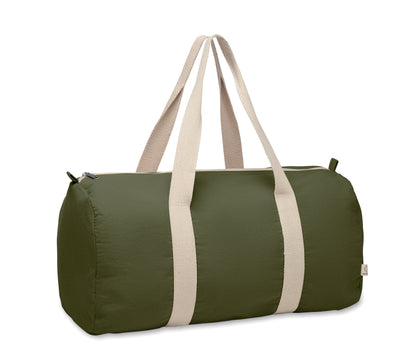 Sport- oder Reisetasche aus 320 g/m² (recycelte Baumwolle 80% und recycelter Polyester