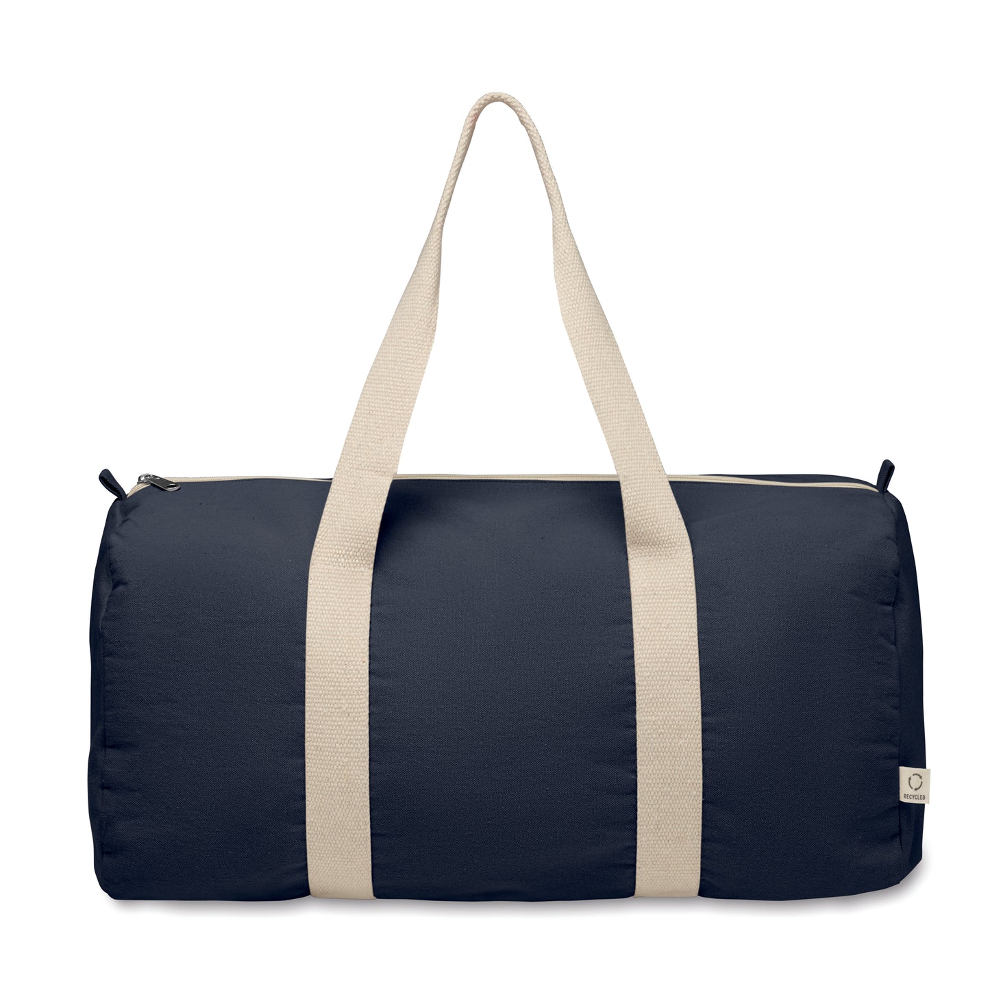 Sport- oder Reisetasche aus 320 g/m² (recycelte Baumwolle 80% und recycelter Polyester
