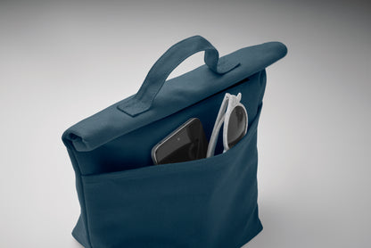 Kühltasche aus aus recyceltem Polycotton (70% recycelte Baumwolle 30% recycelter Polyester) mit
