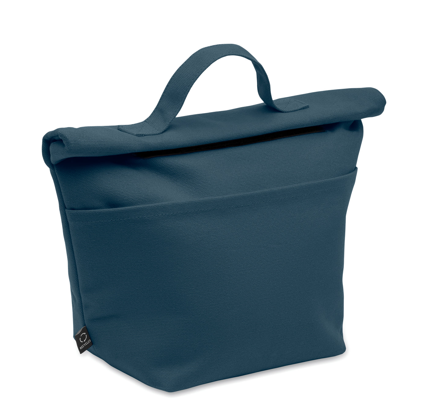 Kühltasche aus aus recyceltem Polycotton (70% recycelte Baumwolle 30% recycelter Polyester) mit