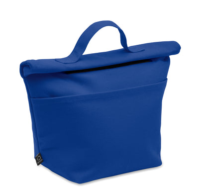 Kühltasche aus aus recyceltem Polycotton (70% recycelte Baumwolle 30% recycelter Polyester) mit