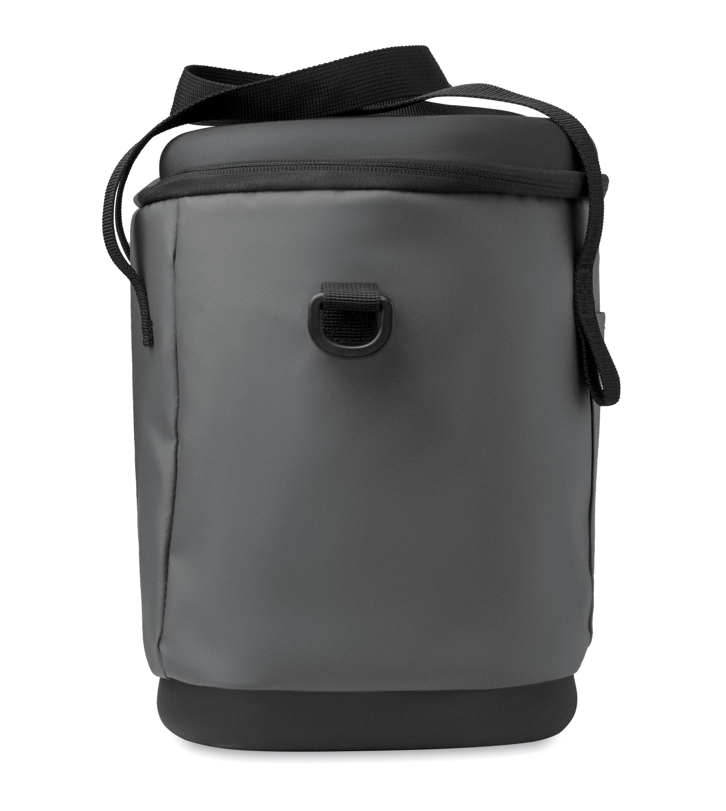 Kühltasche aus 50C-Plane. Ober- und Unterseite aus festem PEVA. Front- und Innentasche