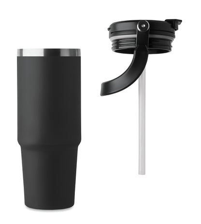 Doppelwandiger Trinkbecher aus recyceltem Edelstahl (90 % recycelter Edelstahl und 10 %