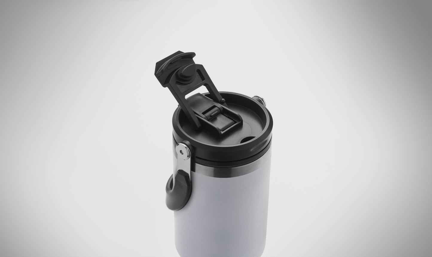 Doppelwandiger Trinkbecher aus recyceltem Edelstahl (90 % recycelter Edelstahl und 10 %