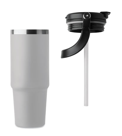Doppelwandiger Trinkbecher aus recyceltem Edelstahl (90 % recycelter Edelstahl und 10 %