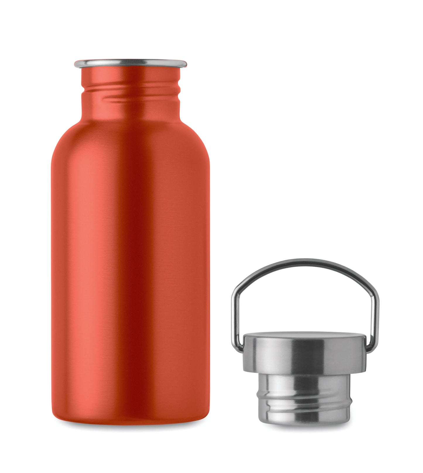 Einwandige Flasche aus recyceltem Edelstahl (90 % recycelter Edelstahl und 10 %