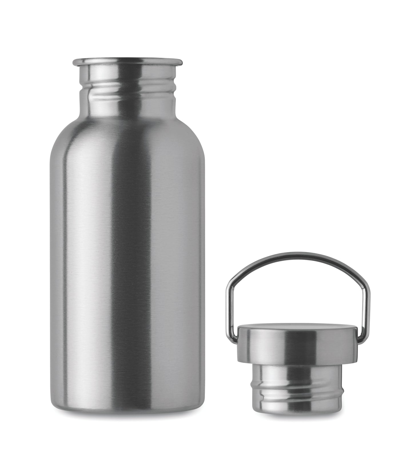 Einwandige Flasche aus recyceltem Edelstahl (90 % recycelter Edelstahl und 10 %