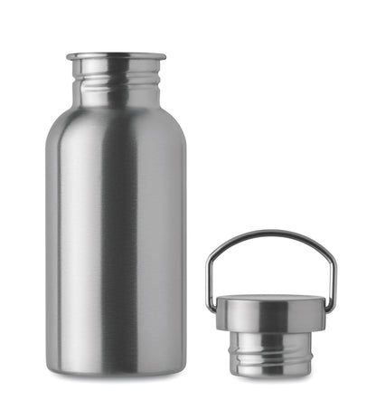 Einwandige Flasche aus recyceltem Edelstahl (90 % recycelter Edelstahl und 10 %