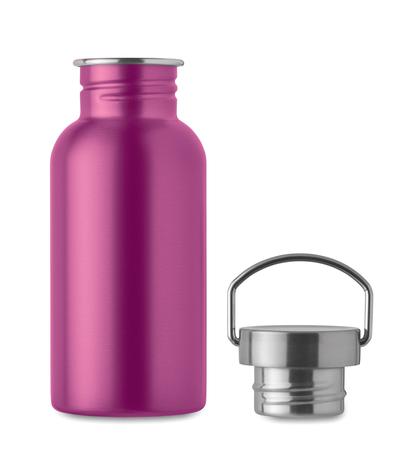 Einwandige Flasche aus recyceltem Edelstahl (90 % recycelter Edelstahl und 10 %