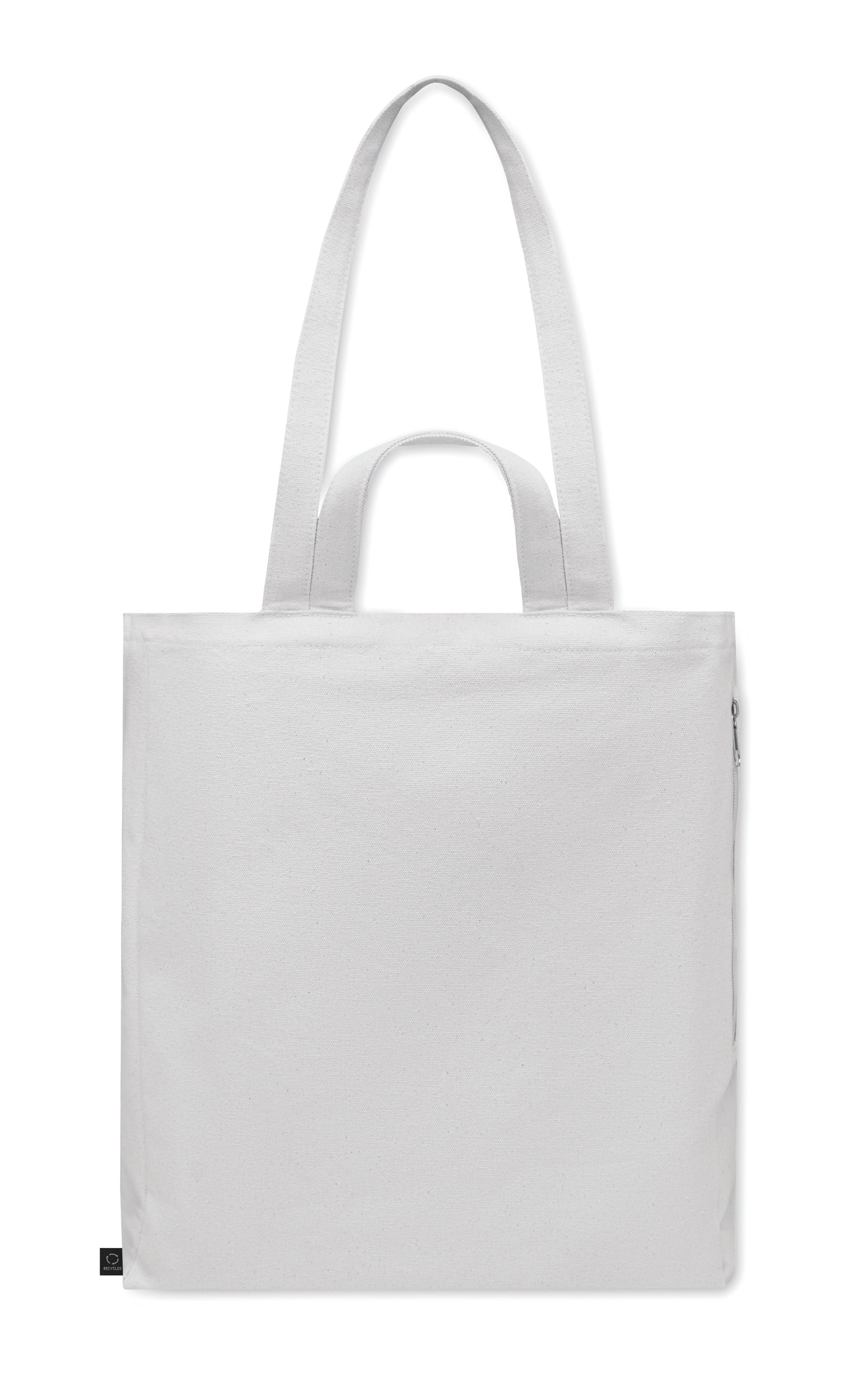 Einkaufs- oder Strandtasche aus recyceltem Polycotton (70 % recycelte Baumwolle 30 %