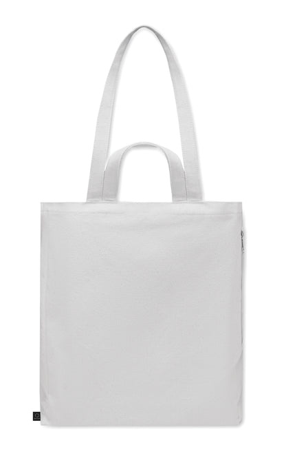 Einkaufs- oder Strandtasche aus recyceltem Polycotton (70 % recycelte Baumwolle 30 %