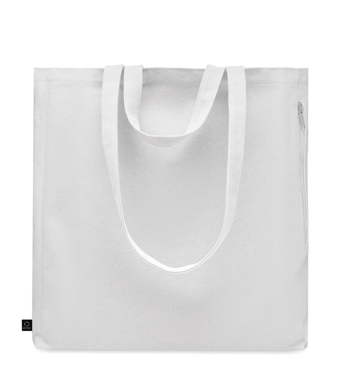 Einkaufs- oder Strandtasche aus recyceltem Polycotton (70 % recycelte Baumwolle 30 %