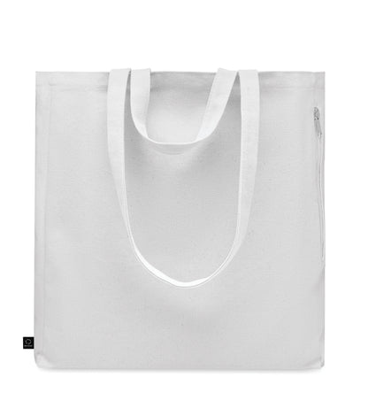 Einkaufs- oder Strandtasche aus recyceltem Polycotton (70 % recycelte Baumwolle 30 %