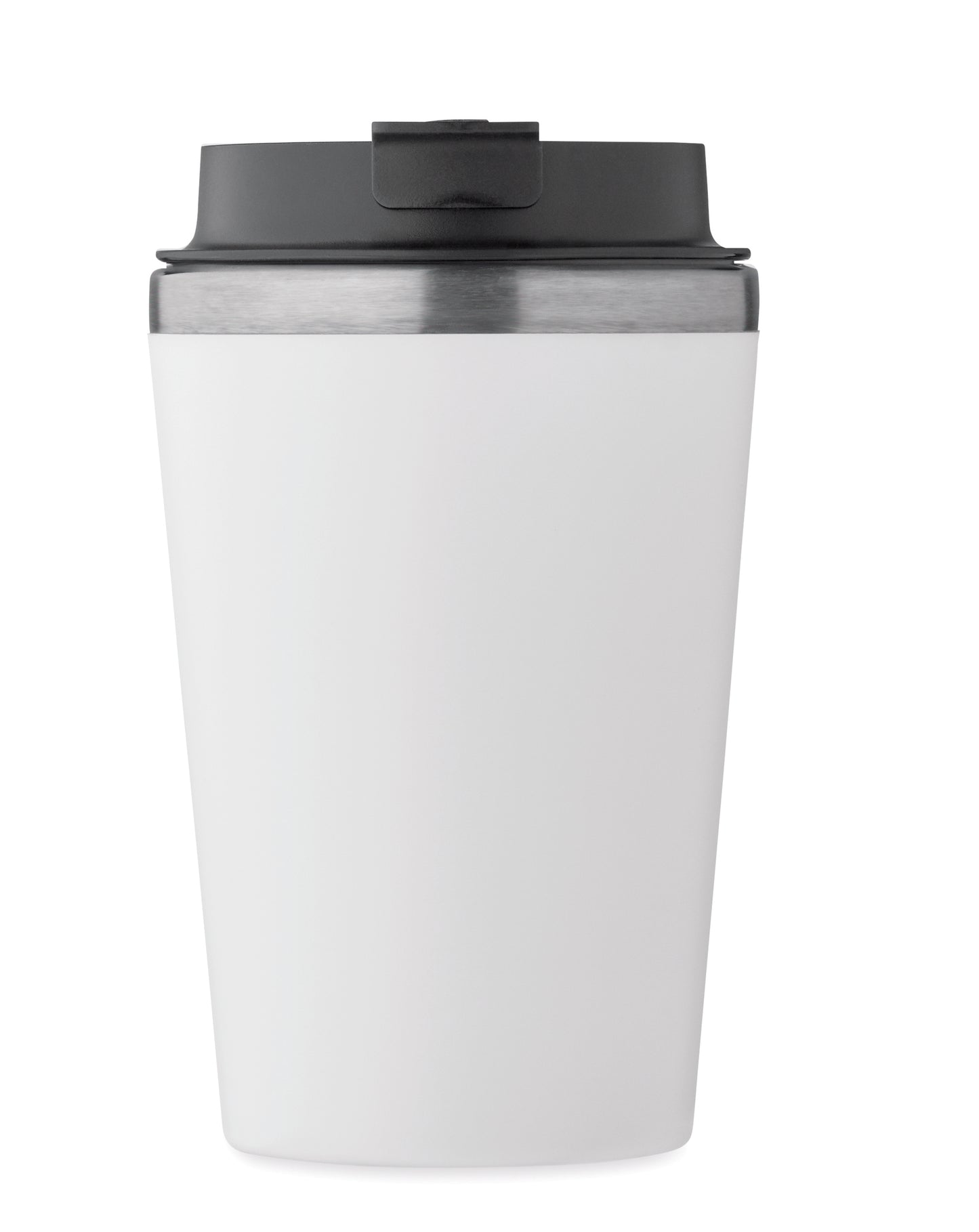 Doppelwandiger Trinkbecher. Äußere Schicht aus PP Innenwand aus recyceltem Edelstahl (90 %