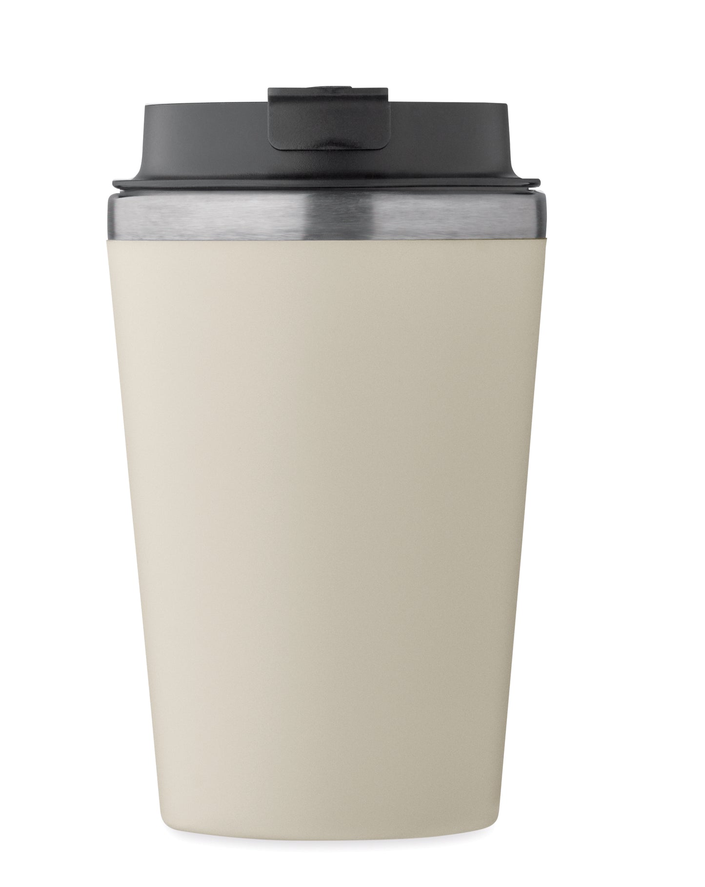 Doppelwandiger Trinkbecher. Äußere Schicht aus PP Innenwand aus recyceltem Edelstahl (90 %