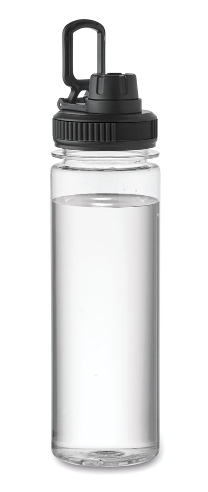 Trinkflasche aus RPET mit Verschluss aus PP. Füllmenge: 750 ml.