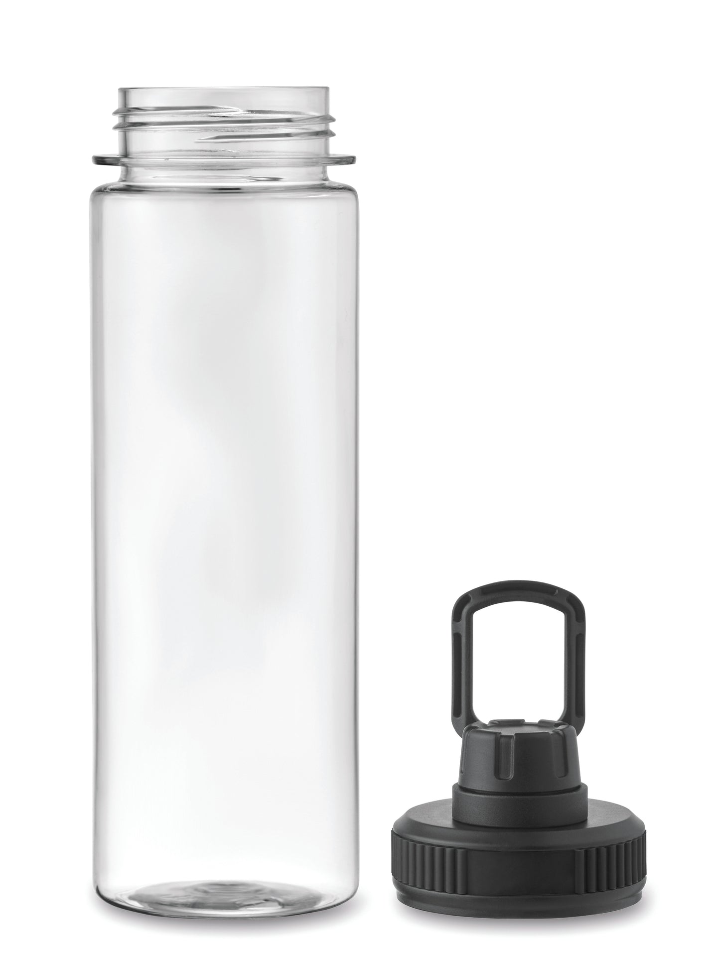 Trinkflasche aus RPET mit Verschluss aus PP. Füllmenge: 750 ml.
