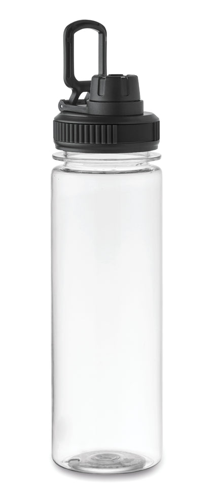 Trinkflasche aus RPET mit Verschluss aus PP. Füllmenge: 750 ml.