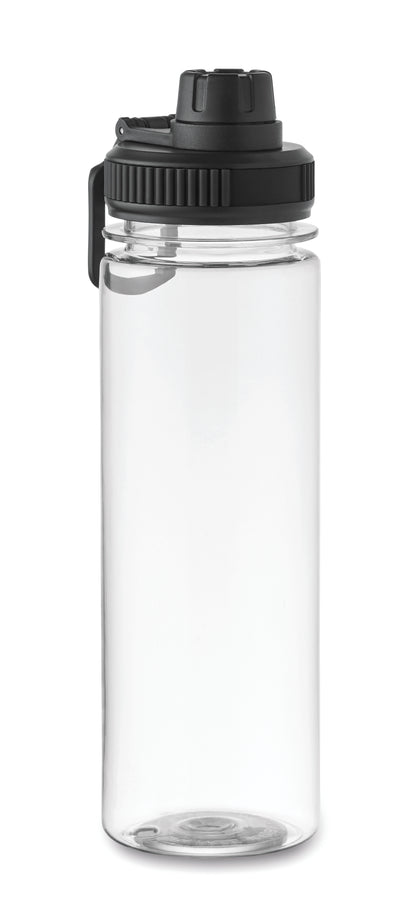 Trinkflasche aus RPET mit Verschluss aus PP. Füllmenge: 750 ml.