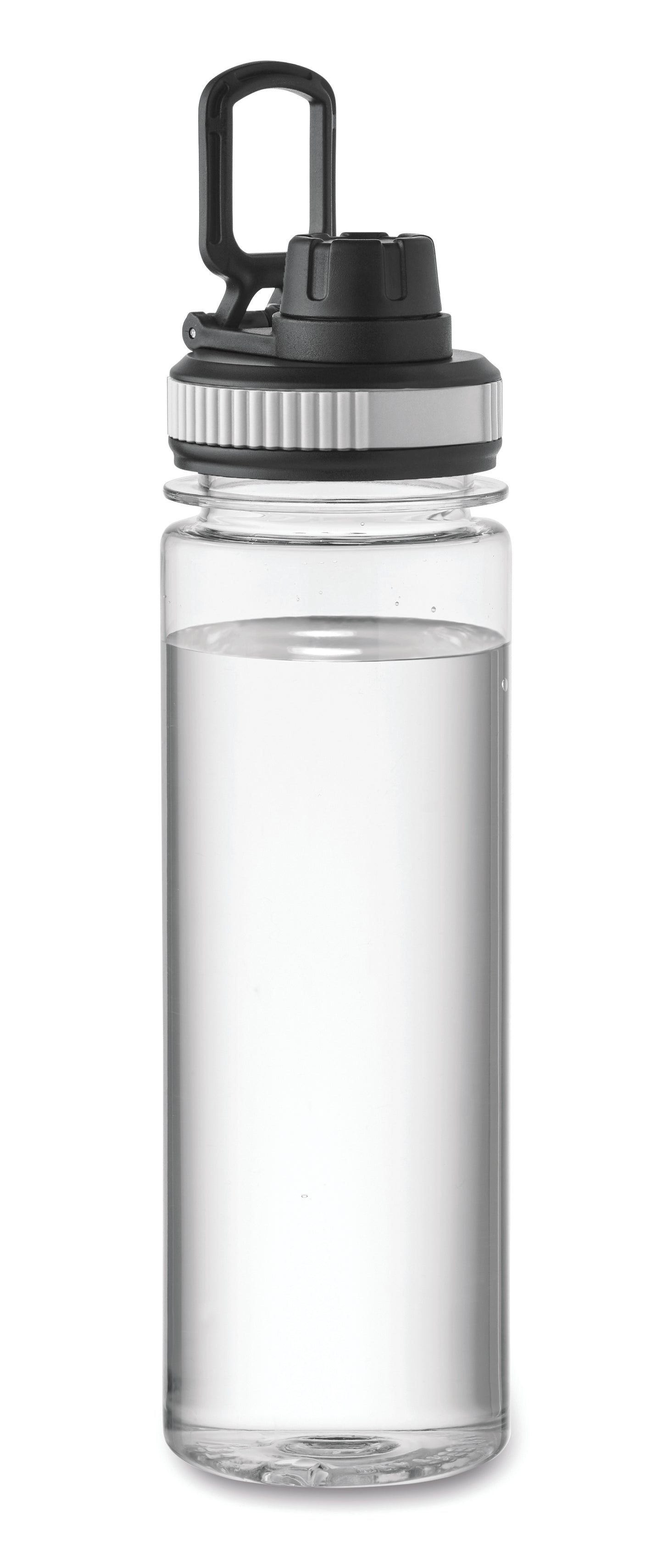 Trinkflasche aus RPET mit Verschluss aus PP. Füllmenge: 750 ml.