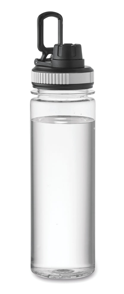 Trinkflasche aus RPET mit Verschluss aus PP. Füllmenge: 750 ml.