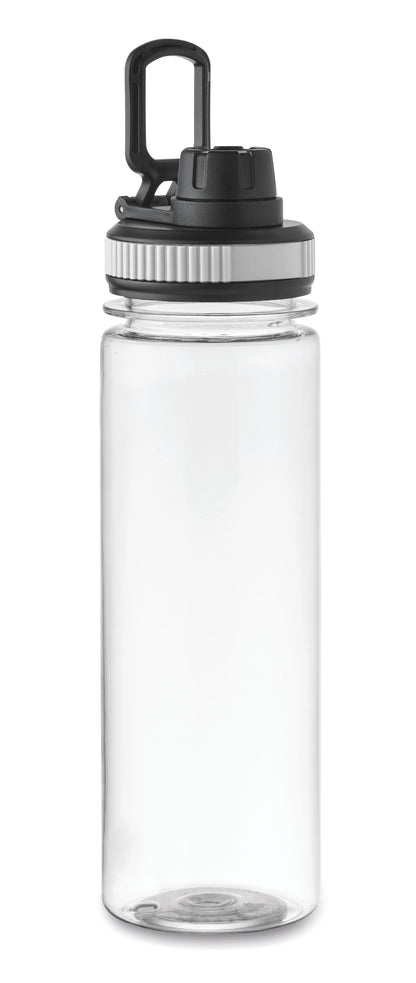 Trinkflasche aus RPET mit Verschluss aus PP. Füllmenge: 750 ml.