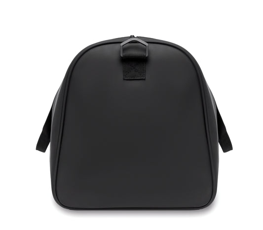 Sport- oder Reisetasche aus weichem PU mit schaumstoffverstärktem Boden. Hauptfach und Fronttasche