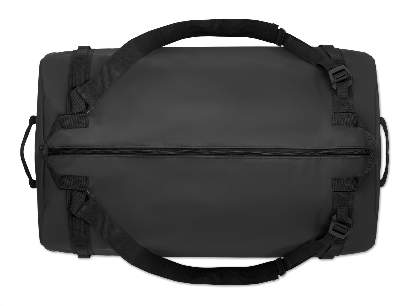 Große Sport- oder Reisetasche auch als Rucksack verwendbar. 50C-Plane. Innenfach mit Reißverschluss.