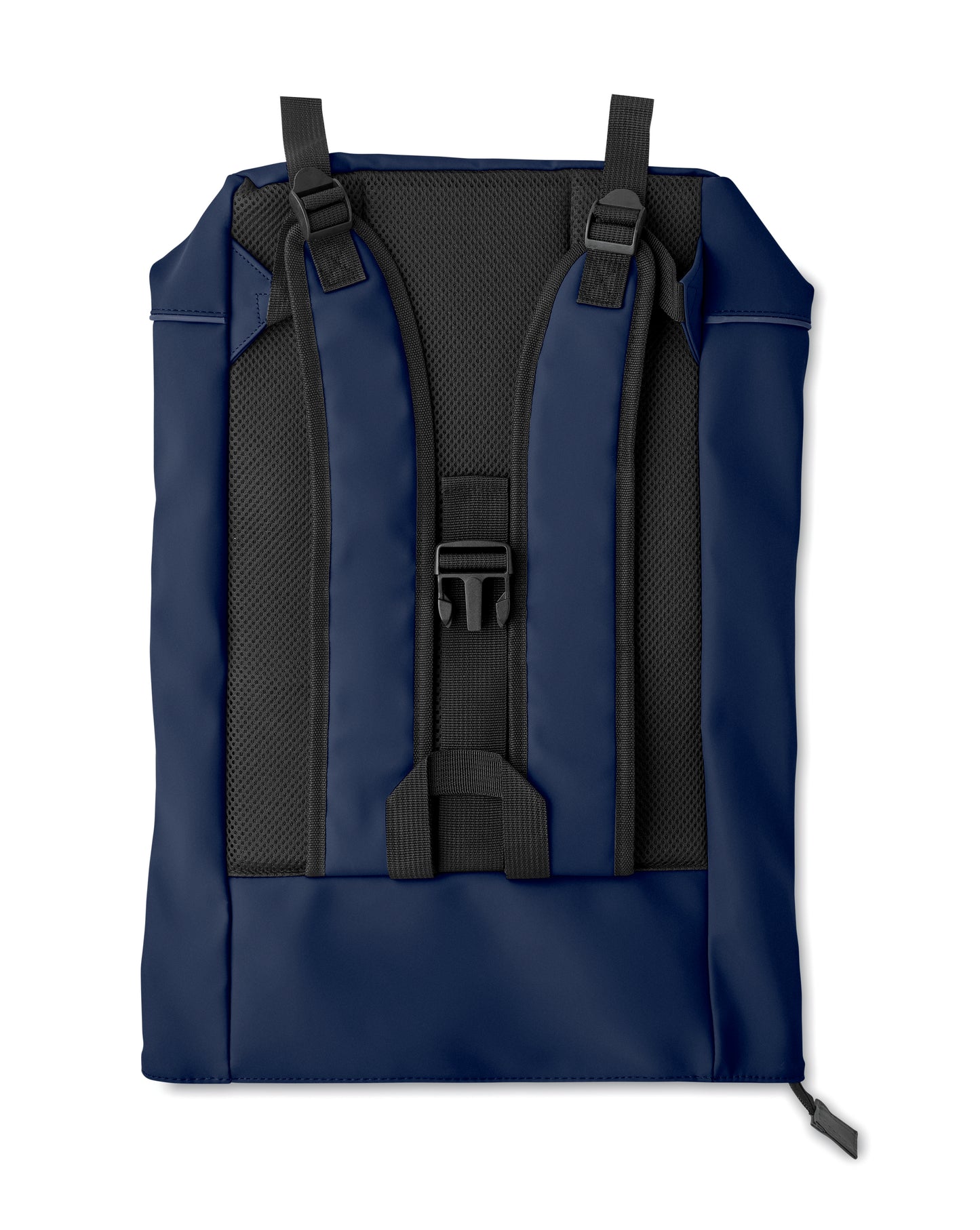15'' Rolltop-Laptop-Rucksack aus weichem PU. Gepolsterter Rücken und verstärkter Boden mit reflektierenden