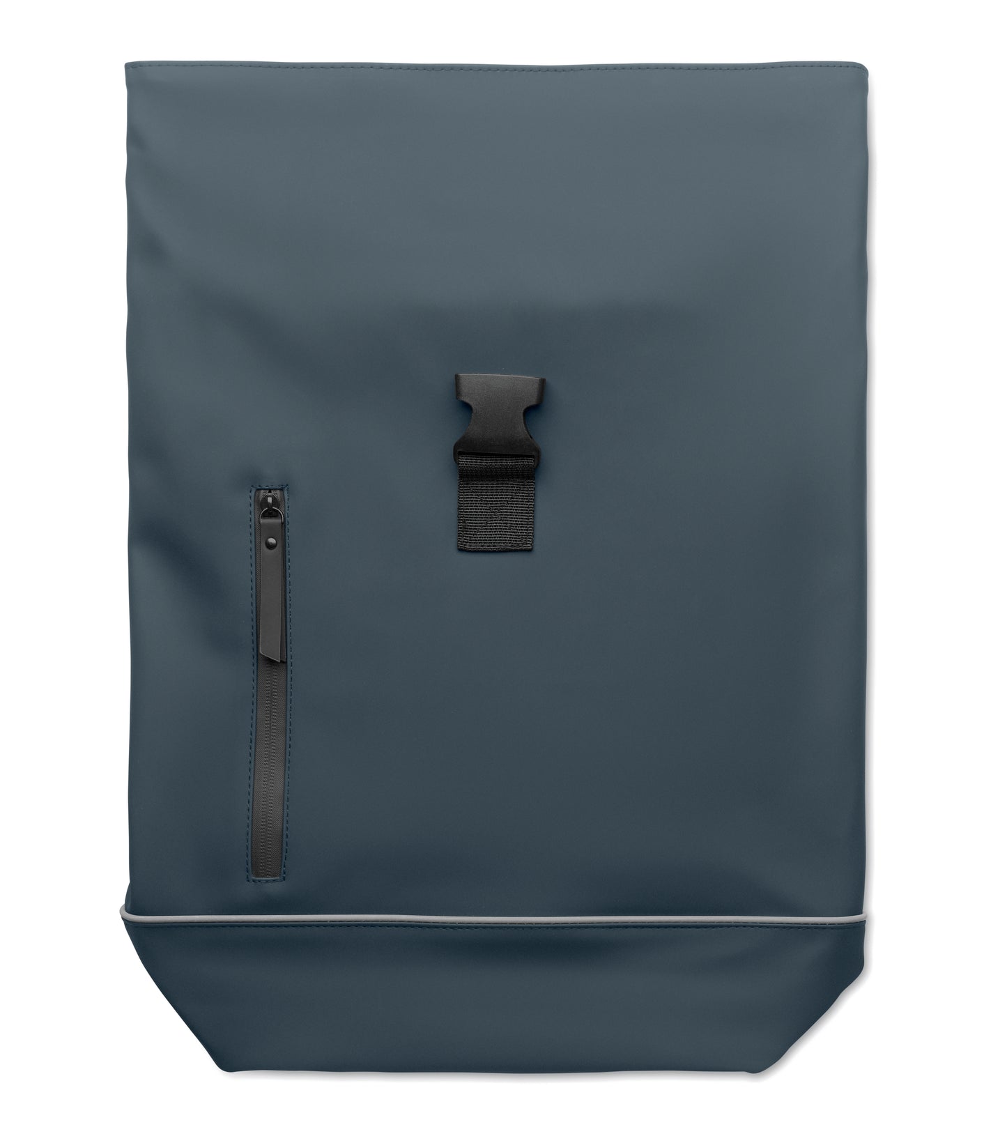 15'' Rolltop-Laptop-Rucksack aus weichem PU. Gepolsterter Rücken und verstärkter Boden mit reflektierenden