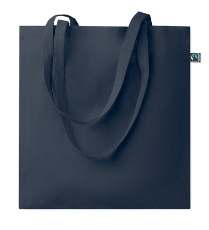 Einkaufstasche aus Fairtrade-Baumwolle mit langen Tragegriffen. 180 g/m².