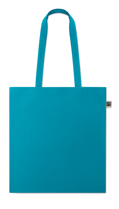 Einkaufstasche aus Fairtrade-Baumwolle mit langen Tragegriffen. 180 g/m².