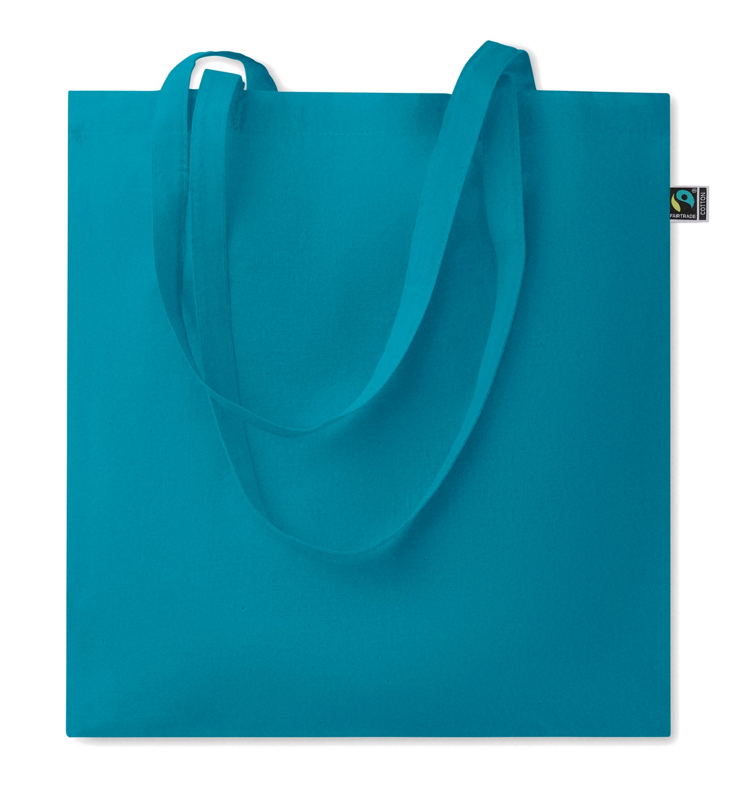 Einkaufstasche aus Fairtrade-Baumwolle mit langen Tragegriffen. 180 g/m².