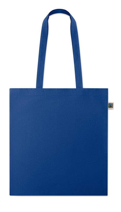 Einkaufstasche aus Fairtrade-Baumwolle mit langen Tragegriffen. 180 g/m².