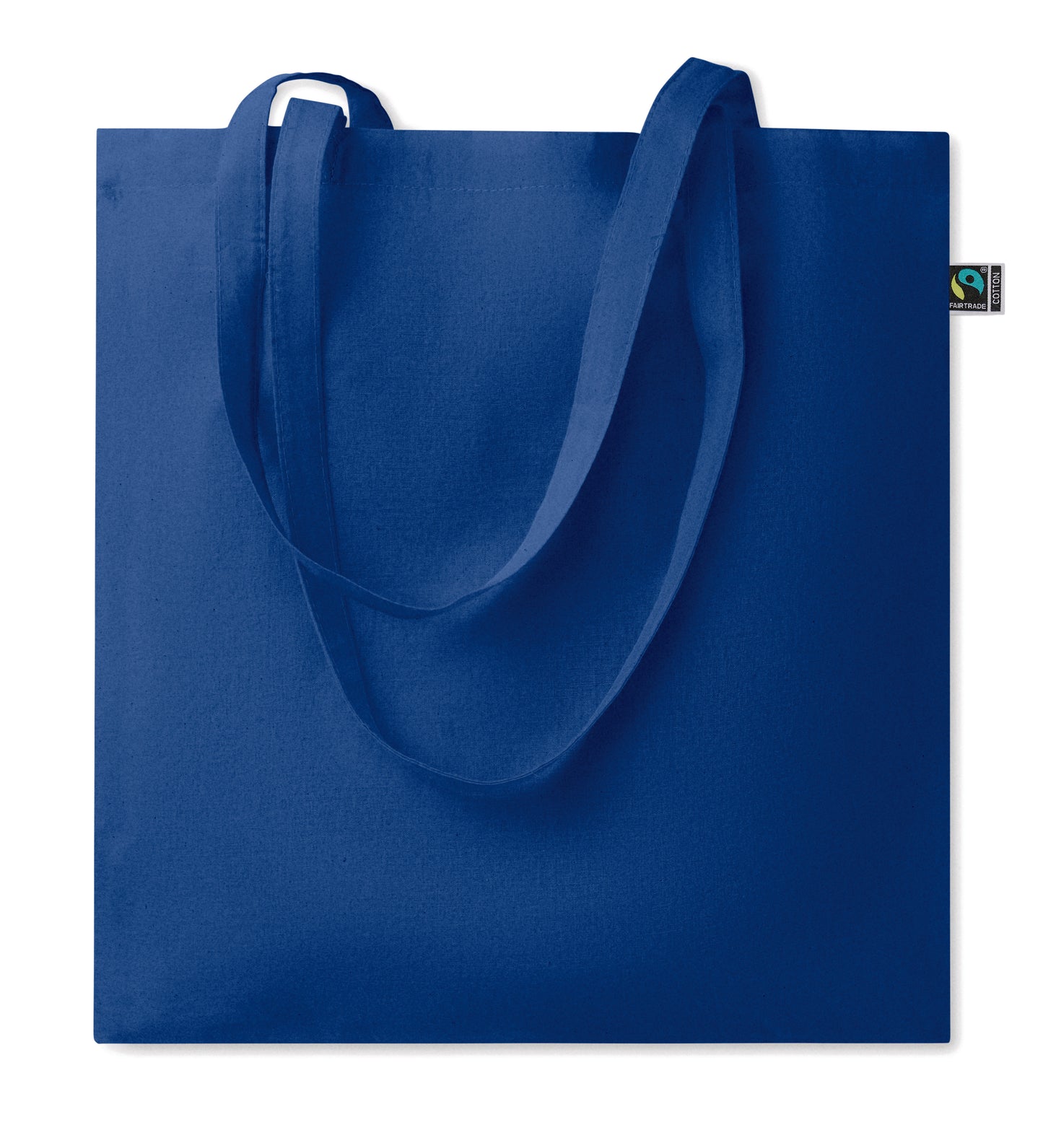 Einkaufstasche aus Fairtrade-Baumwolle mit langen Tragegriffen. 180 g/m².