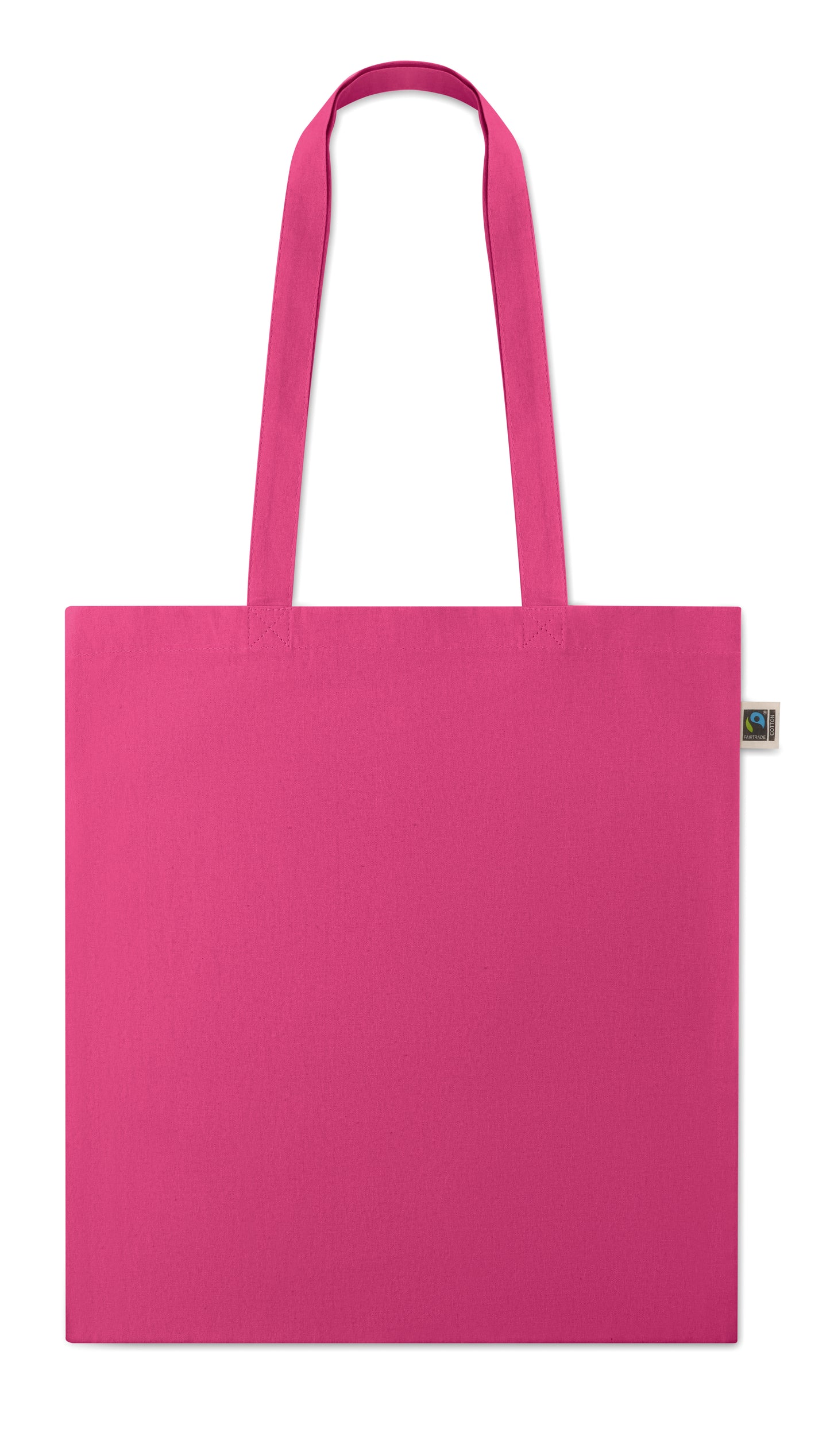 Einkaufstasche aus Fairtrade-Baumwolle mit langen Tragegriffen. 180 g/m².