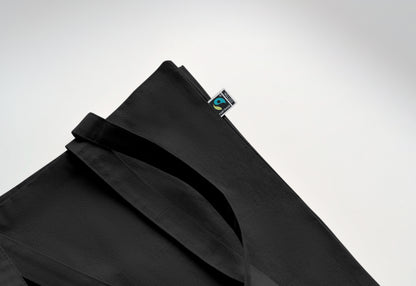 Einkaufstasche aus Fairtrade-Baumwolle mit langen Tragegriffen und Bodenfalz. 180 g/m².