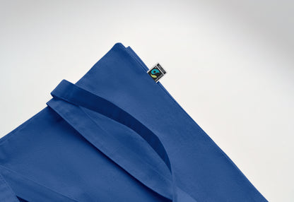 Einkaufstasche aus Fairtrade-Baumwolle mit langen Tragegriffen und Bodenfalz. 180 g/m².