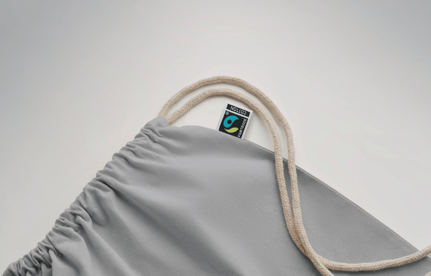 Beutel mit Kordelzug aus Fairtrade-Baumwolle 180 g/m².