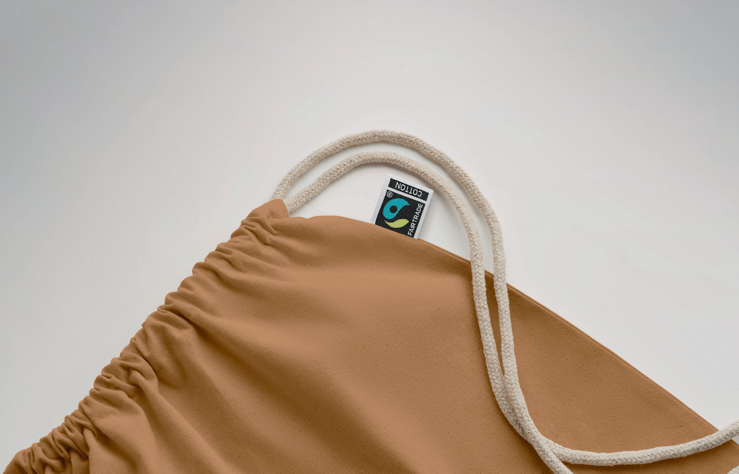 Beutel mit Kordelzug aus Fairtrade-Baumwolle 180 g/m².