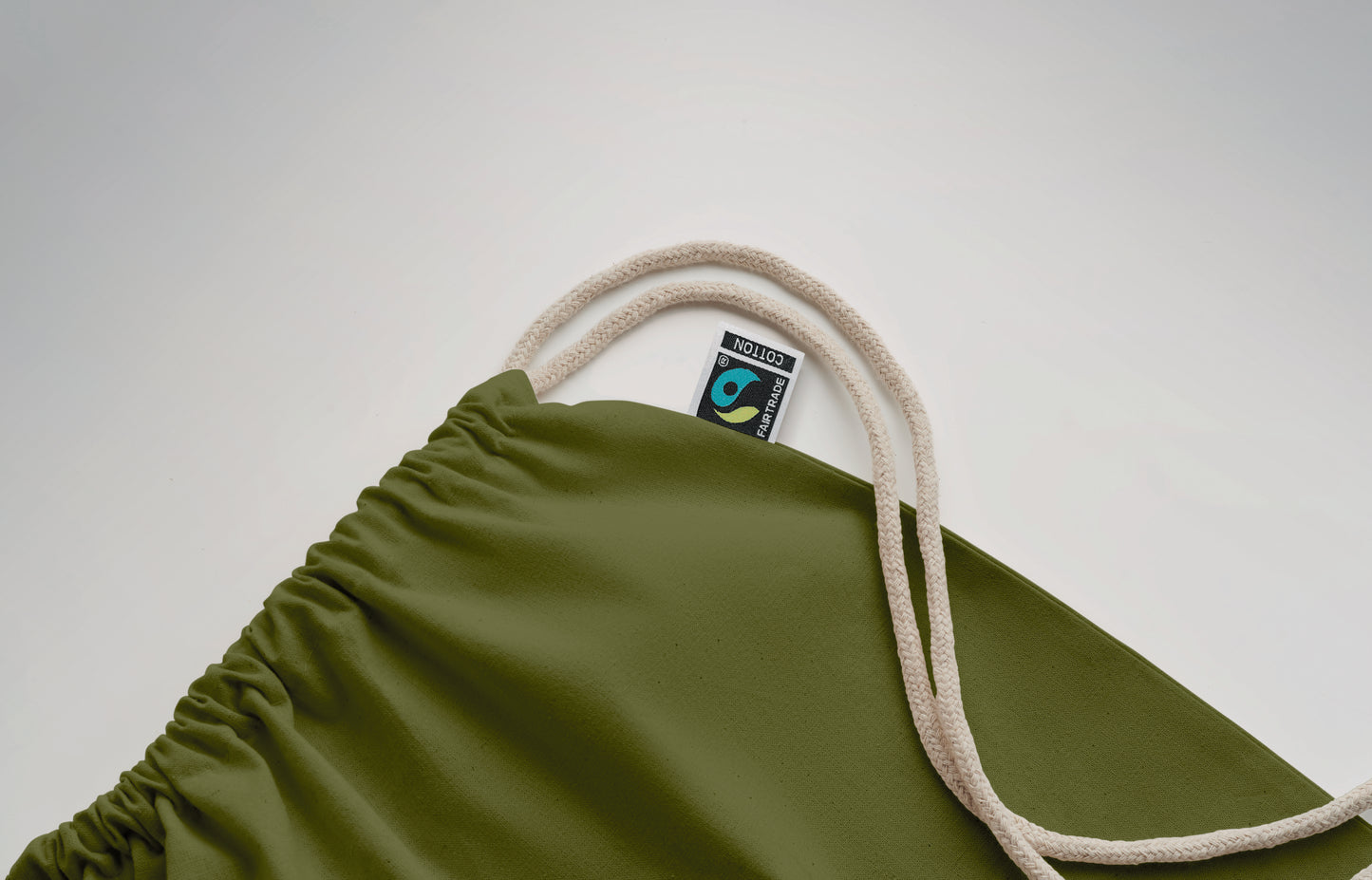 Beutel mit Kordelzug aus Fairtrade-Baumwolle 180 g/m².