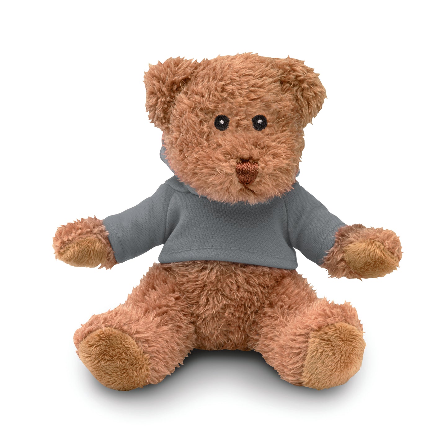 Teddybär aus Plüsch im T-Shirt. Sublimationsdruck nur auf weißem Material möglich.