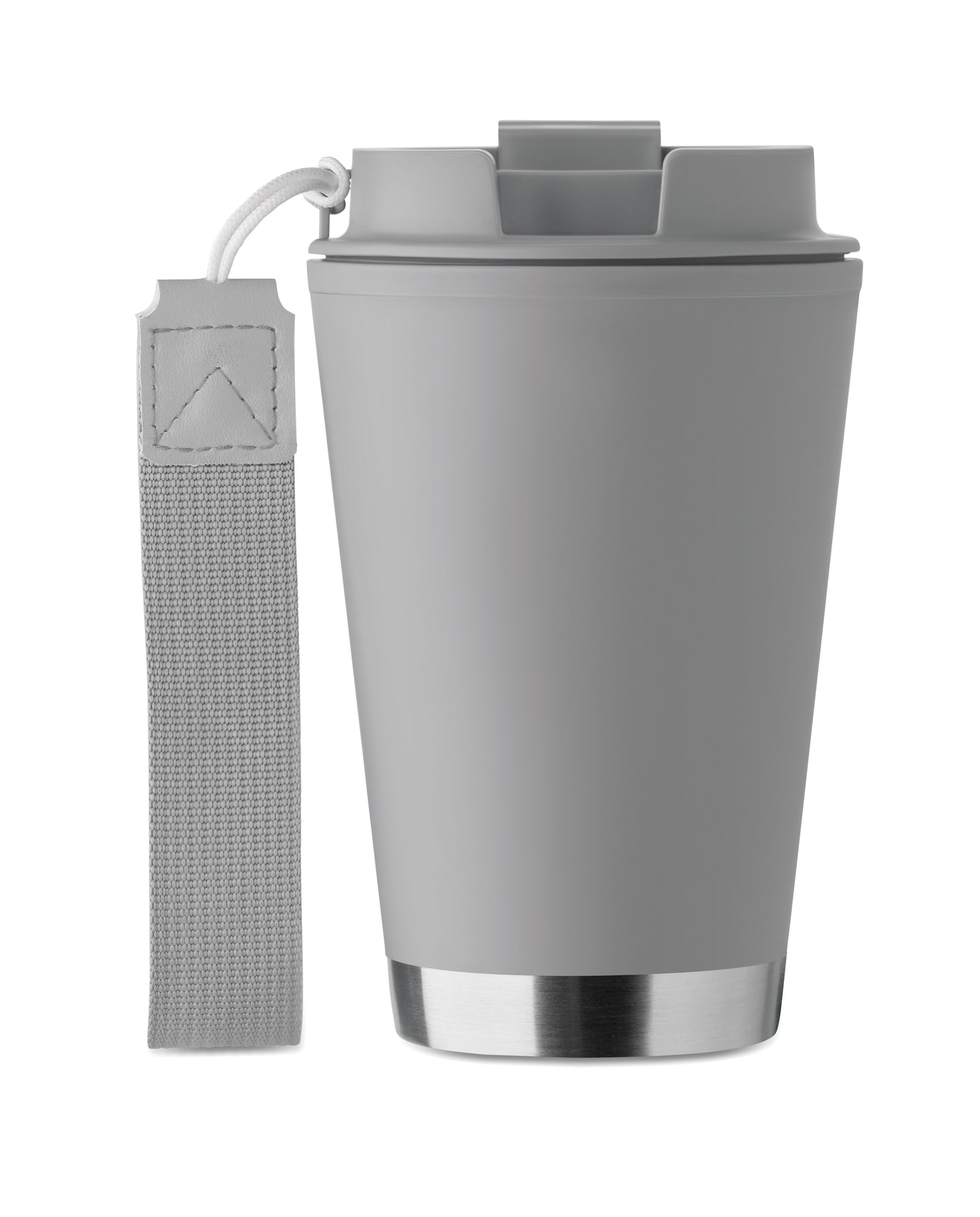 Doppelwandiger Becher mit Innenseite aus PP Außenseite aus recyceltem PP Details aus