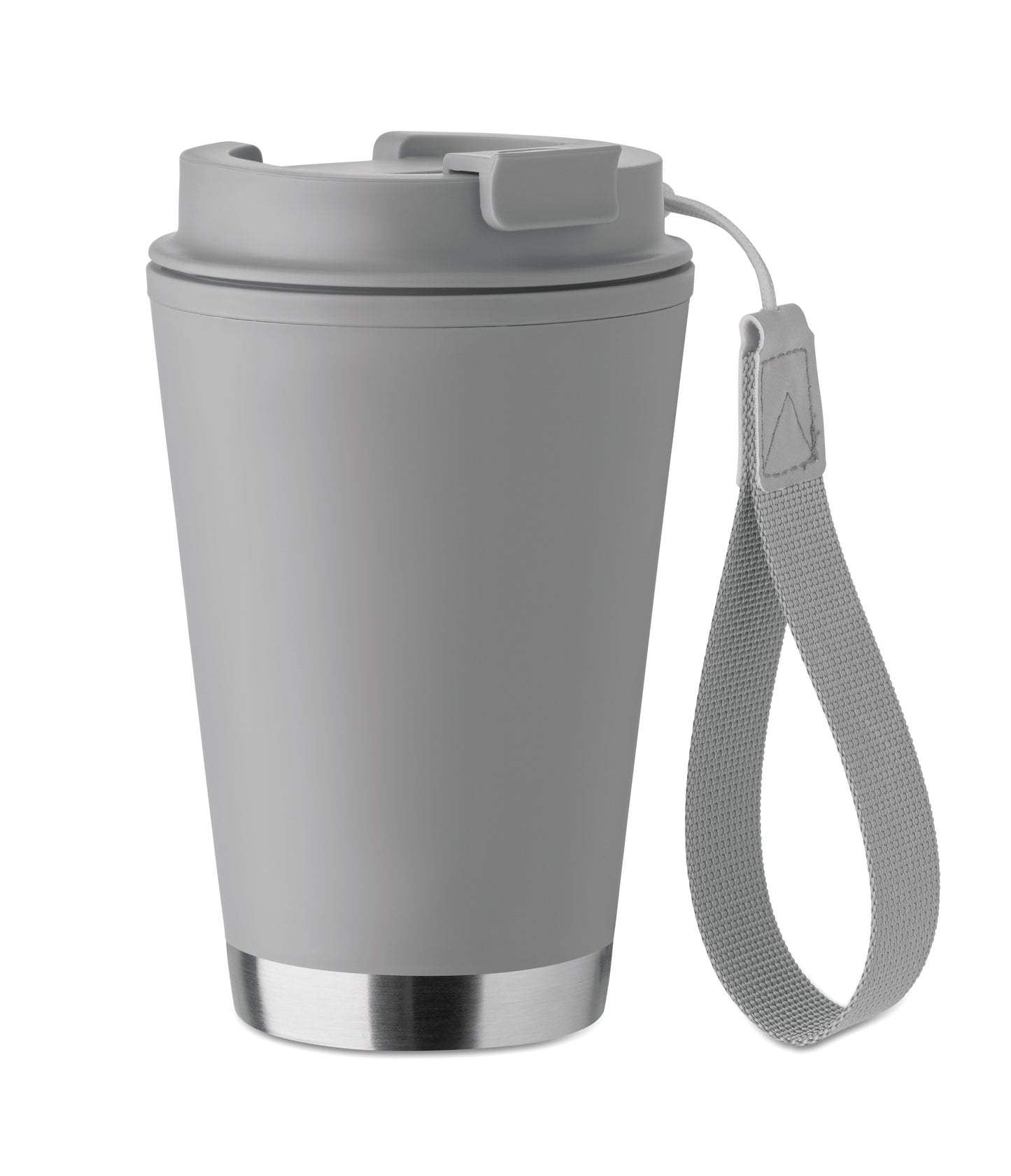 Doppelwandiger Becher mit Innenseite aus PP Außenseite aus recyceltem PP Details aus