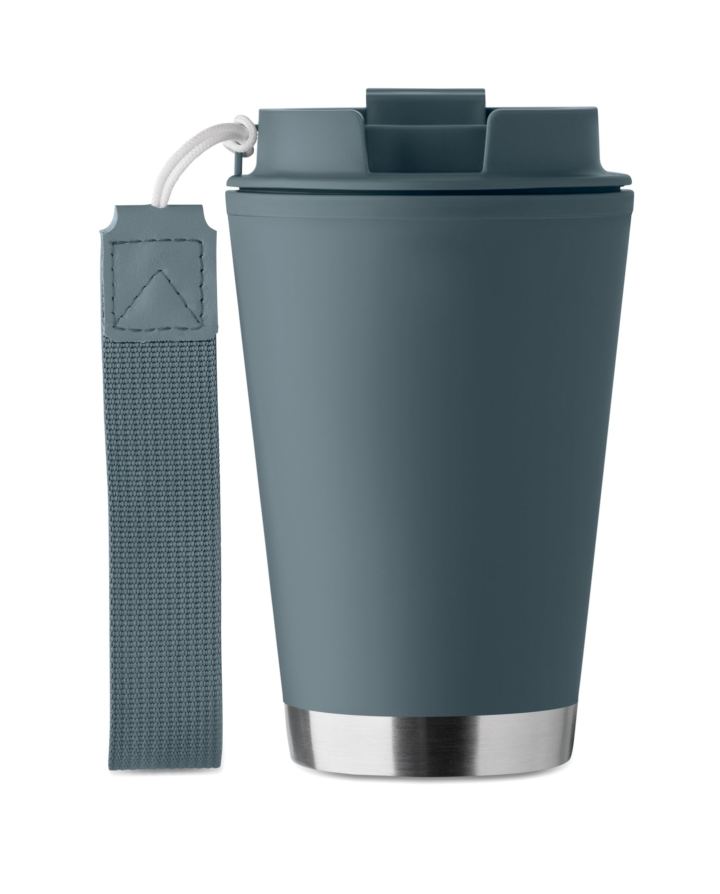 Doppelwandiger Becher mit Innenseite aus PP Außenseite aus recyceltem PP Details aus