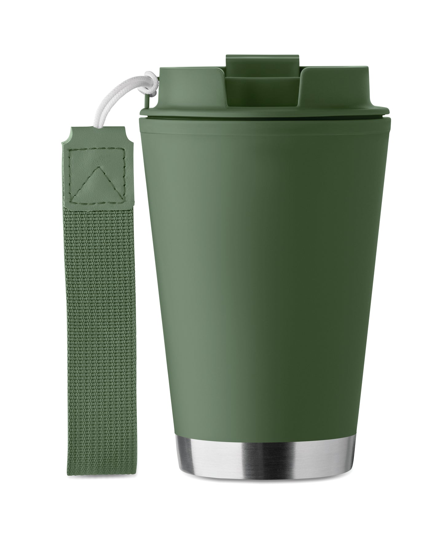 Doppelwandiger Becher mit Innenseite aus PP Außenseite aus recyceltem PP Details aus