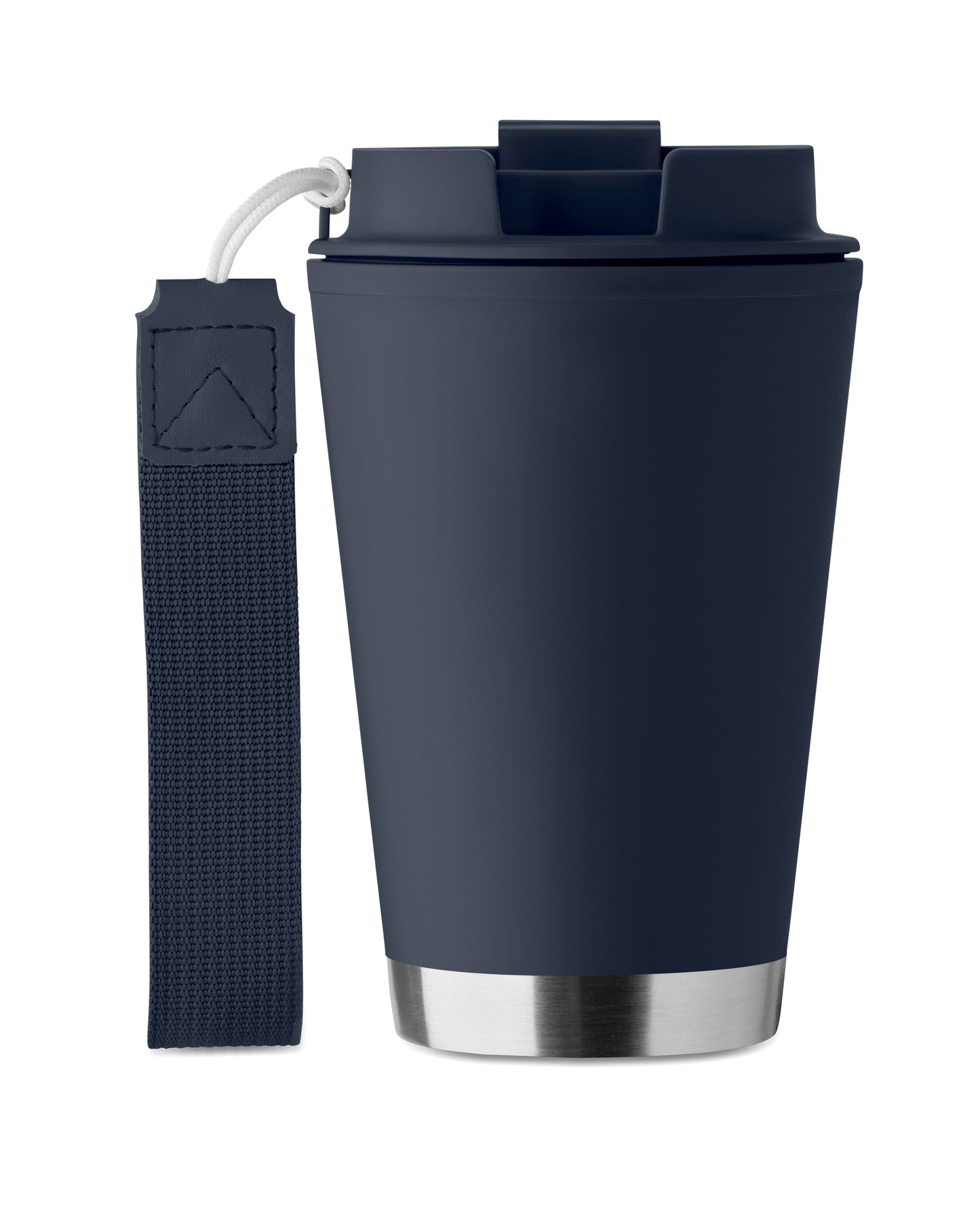 Doppelwandiger Becher mit Innenseite aus PP Außenseite aus recyceltem PP Details aus