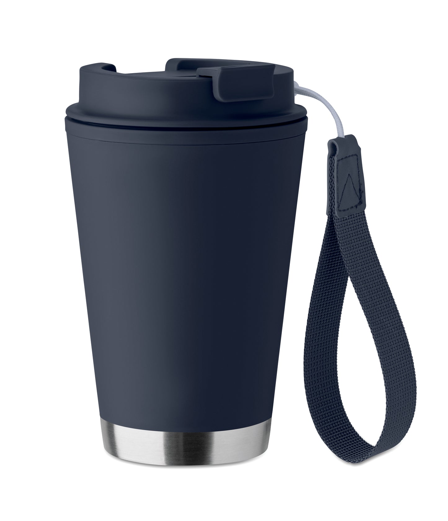 Doppelwandiger Becher mit Innenseite aus PP Außenseite aus recyceltem PP Details aus