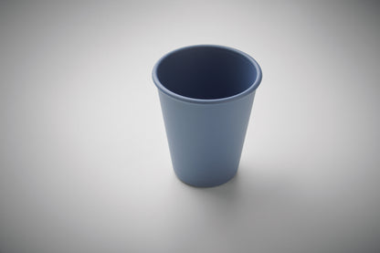 Wiederverwendbarer einwandiger Becher aus PLA-Mais. Füllmenge: 200ml. Da der einwandige Becher die